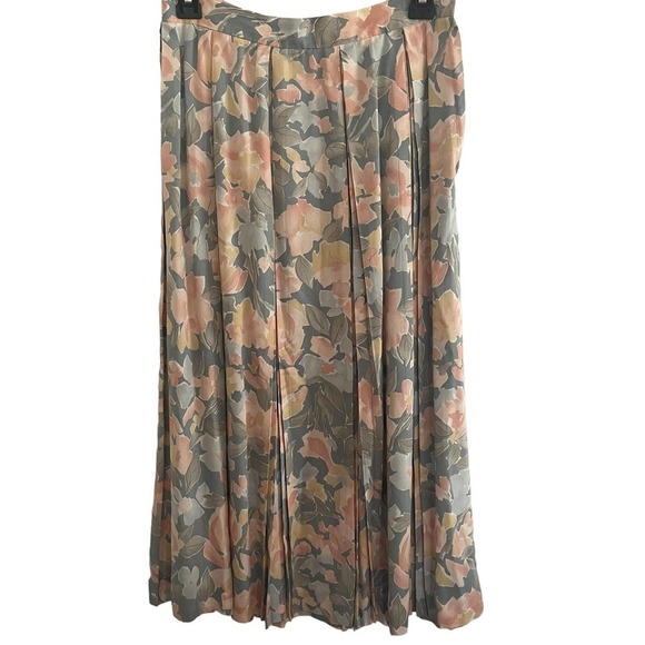 COUNTRY Sophisticates by Pendleton Vintage Floral Pleated Skirt - Picture 1 of 7